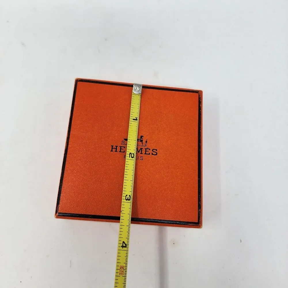 Authentic Hermes Small Velvet Empty Gift Box‎ 3.5 x 3.5 x 1